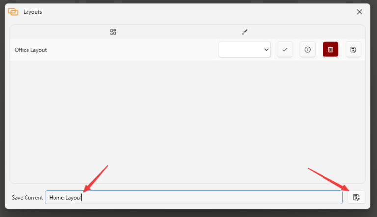 Save Layout Saving a Layout – Portals: Desktop Organization